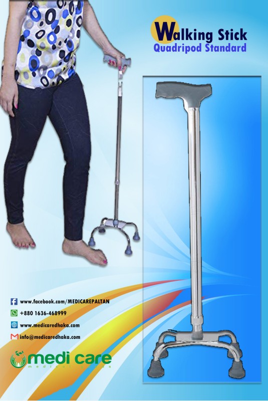 Walking Stick Quadripod Standard