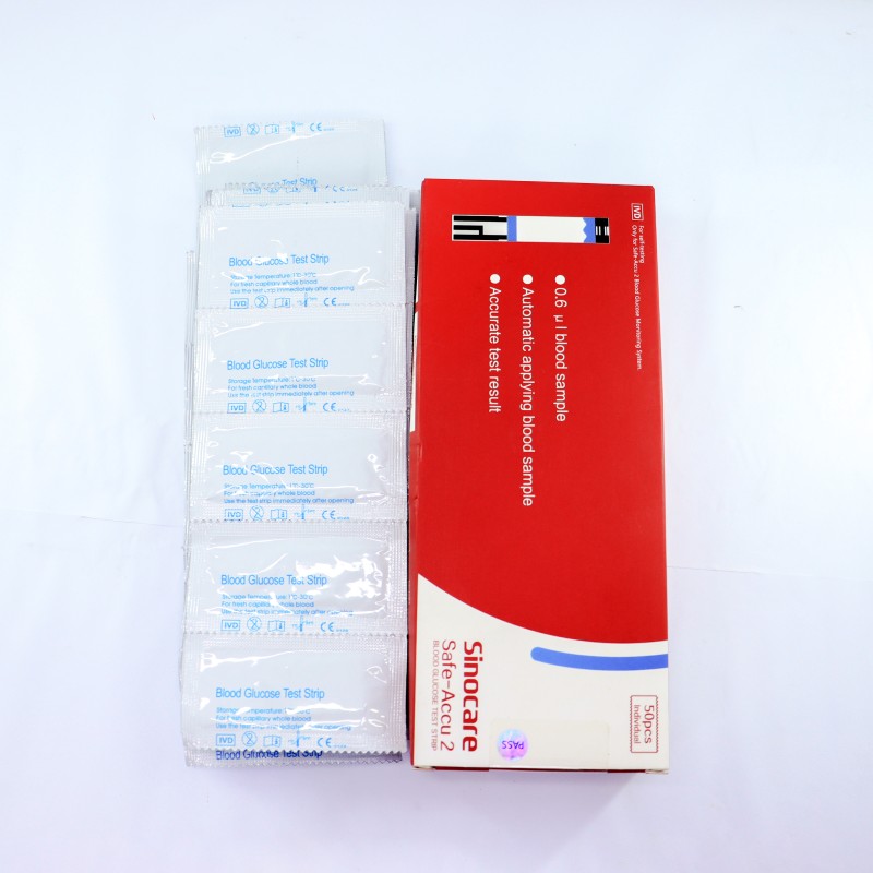 Sinocare Safe Accu 2 Blood Glucose Strip 25 Pcs